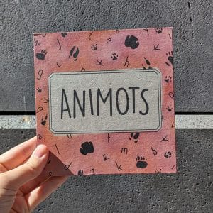Livre artisanal jeunesse « Animots » (visuel 1) – Cosette Cartonera