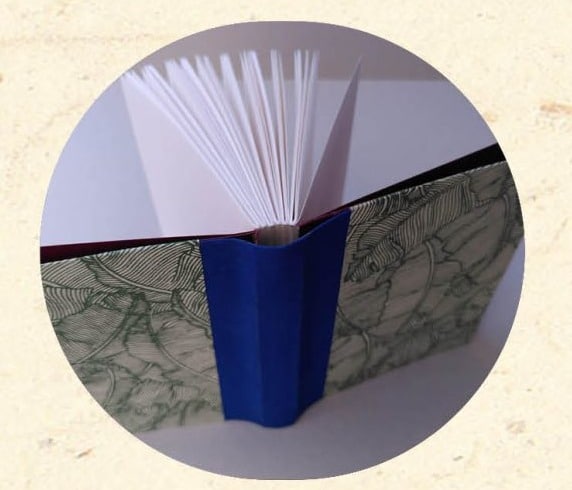 Reliure Sewn Board - vue du dos souple