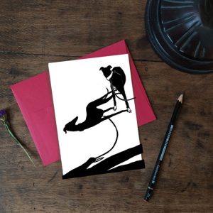 Carte postale artisanale « Un café ? » (visuel 6) – Cosette Cartonera