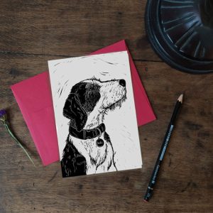 Carte postale artisanale « Un café ? » (visuel 5) – Cosette Cartonera