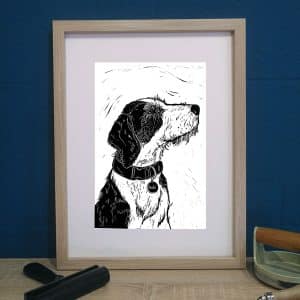 Gravure artisanale « El Galgo » (visuel 3) – Cosette Cartonera