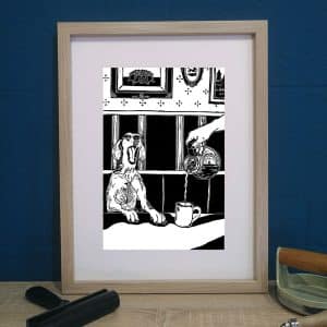 Gravure artisanale « El Galgo » (visuel 1) – Cosette Cartonera